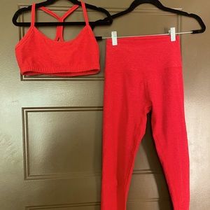 Beyond Yoga Red Spacedye set.